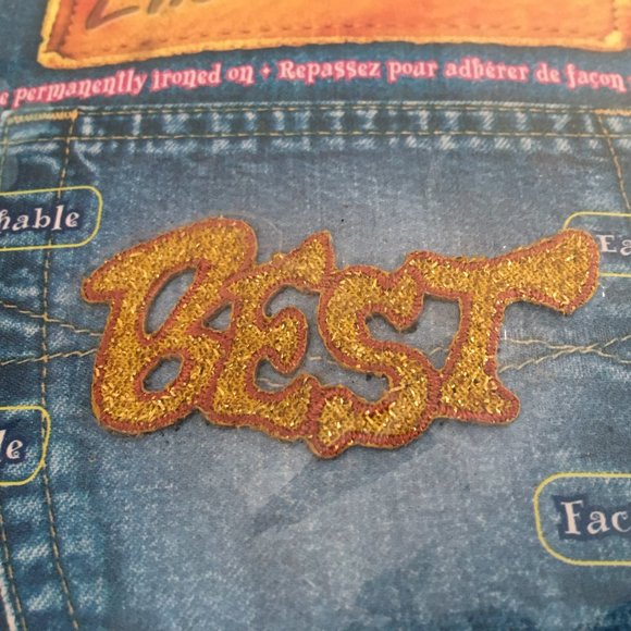 BUNDLE BONUS: “Best” Stick-On / Iron-On Embroidered Patch, c. 2001 | Unused - Picture 2 of 6